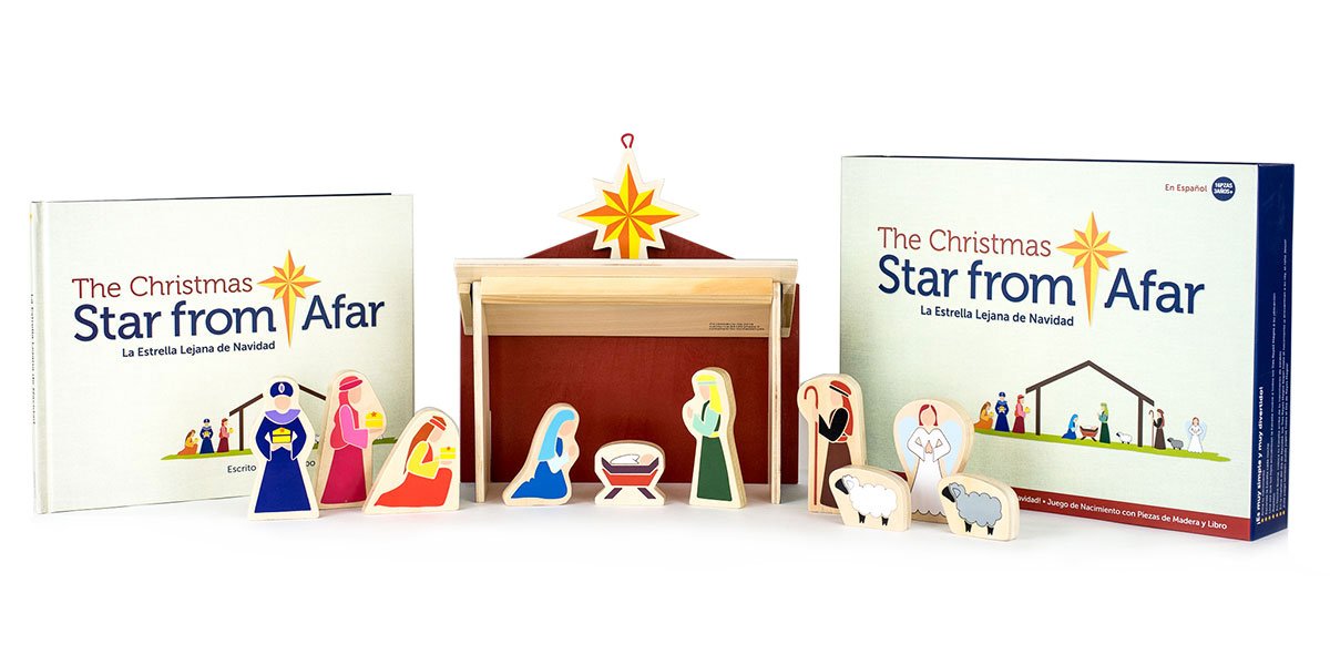 The Christmas LA Estrella LEJANA DE Navidad - Nacimiento de Adviento Navideño para Pequeños