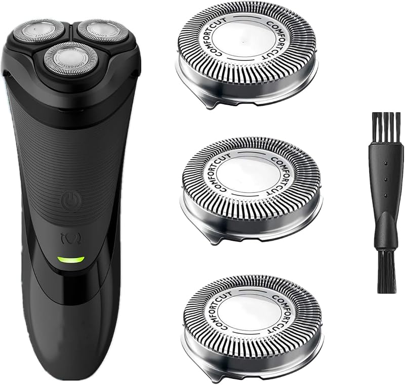 Cabeças de reposição BECHY SH30 para barbeadores Series 3000, 2000, 1000 e S738, compatíveis com Philips Norelco, pacote com 3