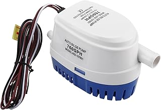 DasMarine 12V Automatic Submersible Boat Bilge Water Pump 760GPH 1100GPH Built-in Auto Float Switch