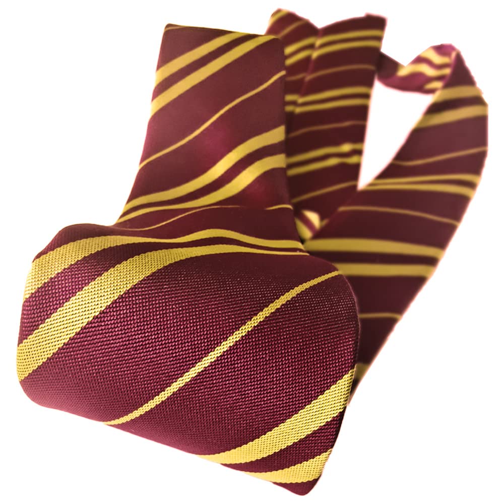 NMKL Gryffindor Tie Cosplay Tie for Party Costume Wizard School Tie Necktie Halloween Christmas Party Fancy Dress Costume Accessories - Image 4