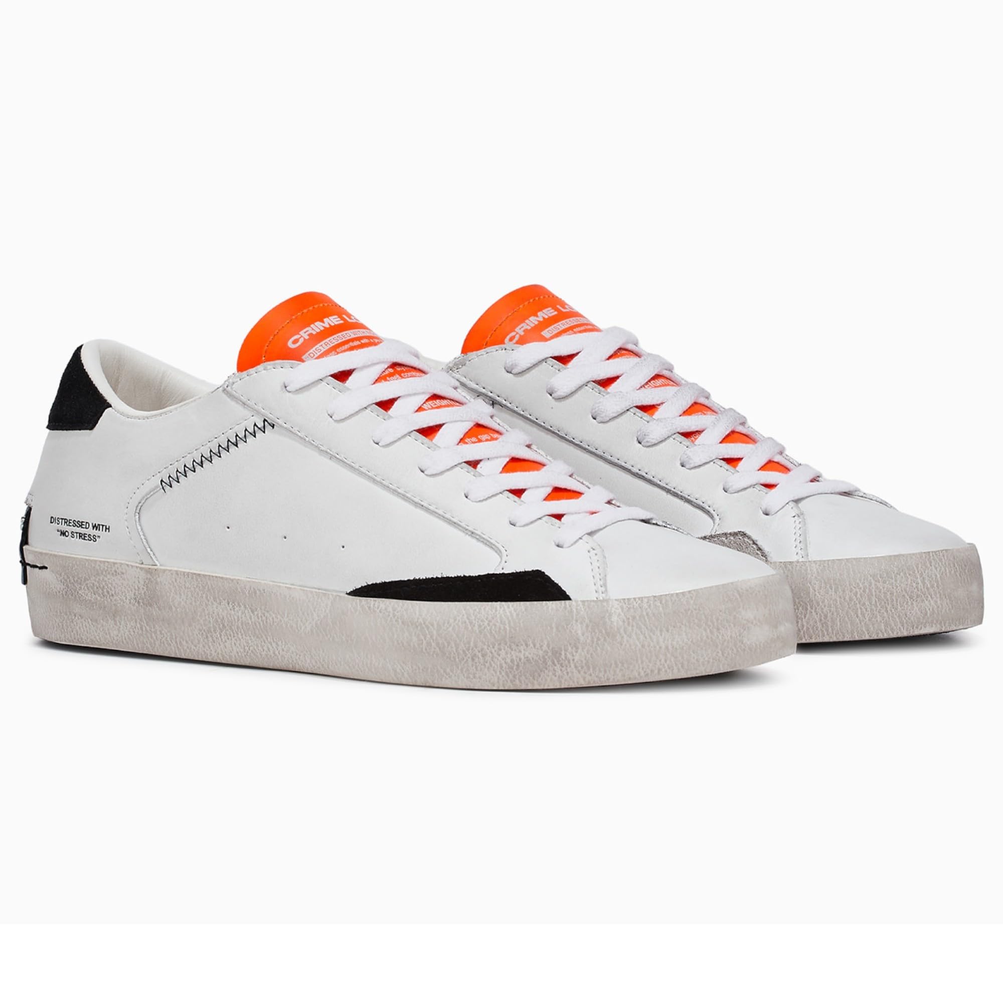 Crime Distressed 16007PP5.10 Bianco Arancio Nero