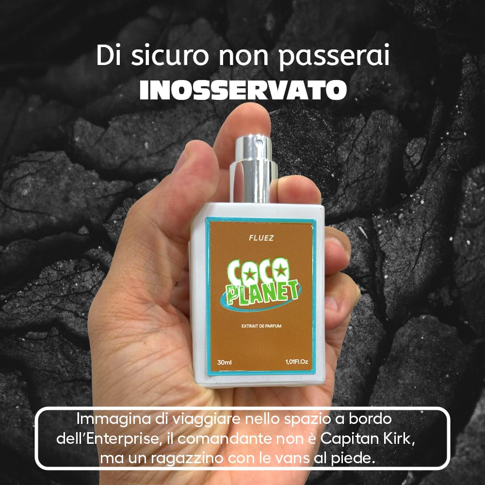 FLUEZ Extrait de Parfum, Collezione Anni '90, 30 ml, Profumo Unisex con Varianti di Fragranze (COCO PLANET)