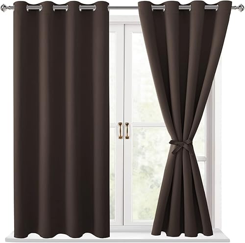 Hiasan Cortinas opacas para dormitorio, cortinas de ventana con aislamiento térmico y bloqueo de luz para sala de estarhabitación de los niños, 2