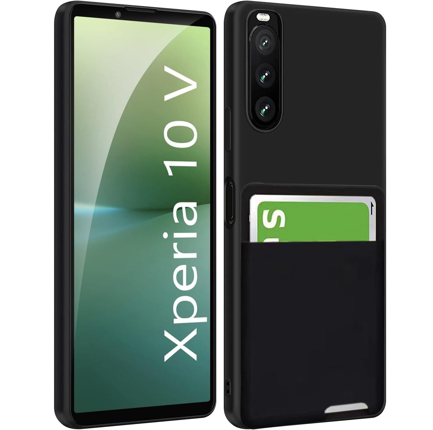 Amazon.co.jp: Xperia 10 V ケース 背面収納 耐衝撃 カード収納 薄型 