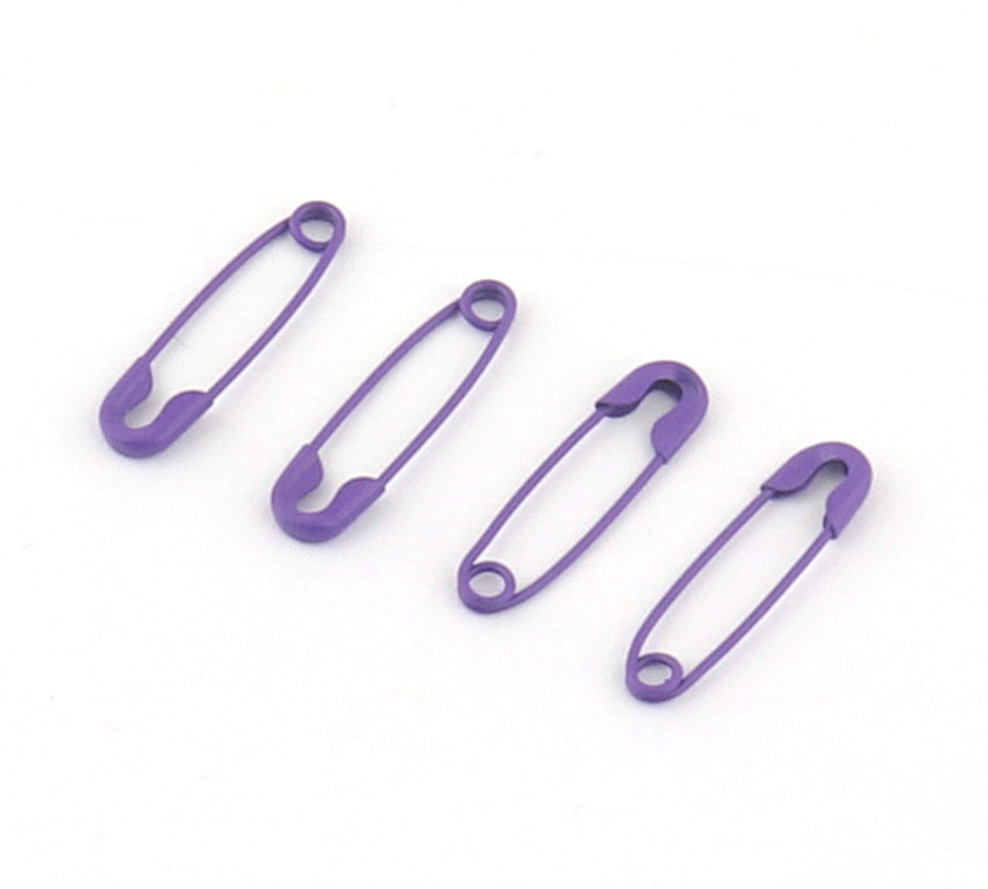 PRESTIGE CARTRIDGE100pcs Purple Mini Safety pins Metal pins Apparel Accessories Marker Tag Small Pins Safe Craft Knitting Cross Stitch Holder DIY Sewing