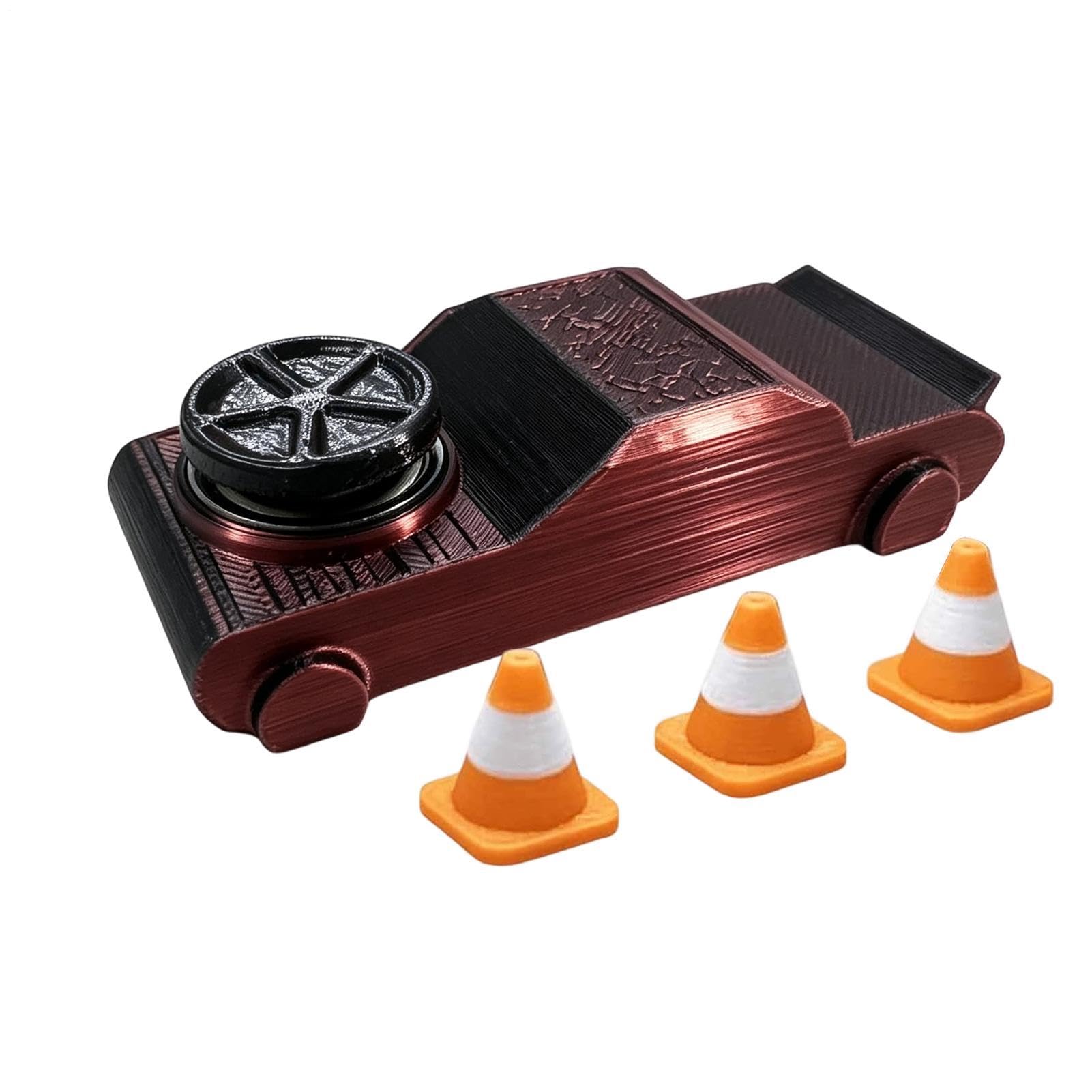 Fidget Drifter, 3D Printed Drift Car Finger Racing - Built in Spinner