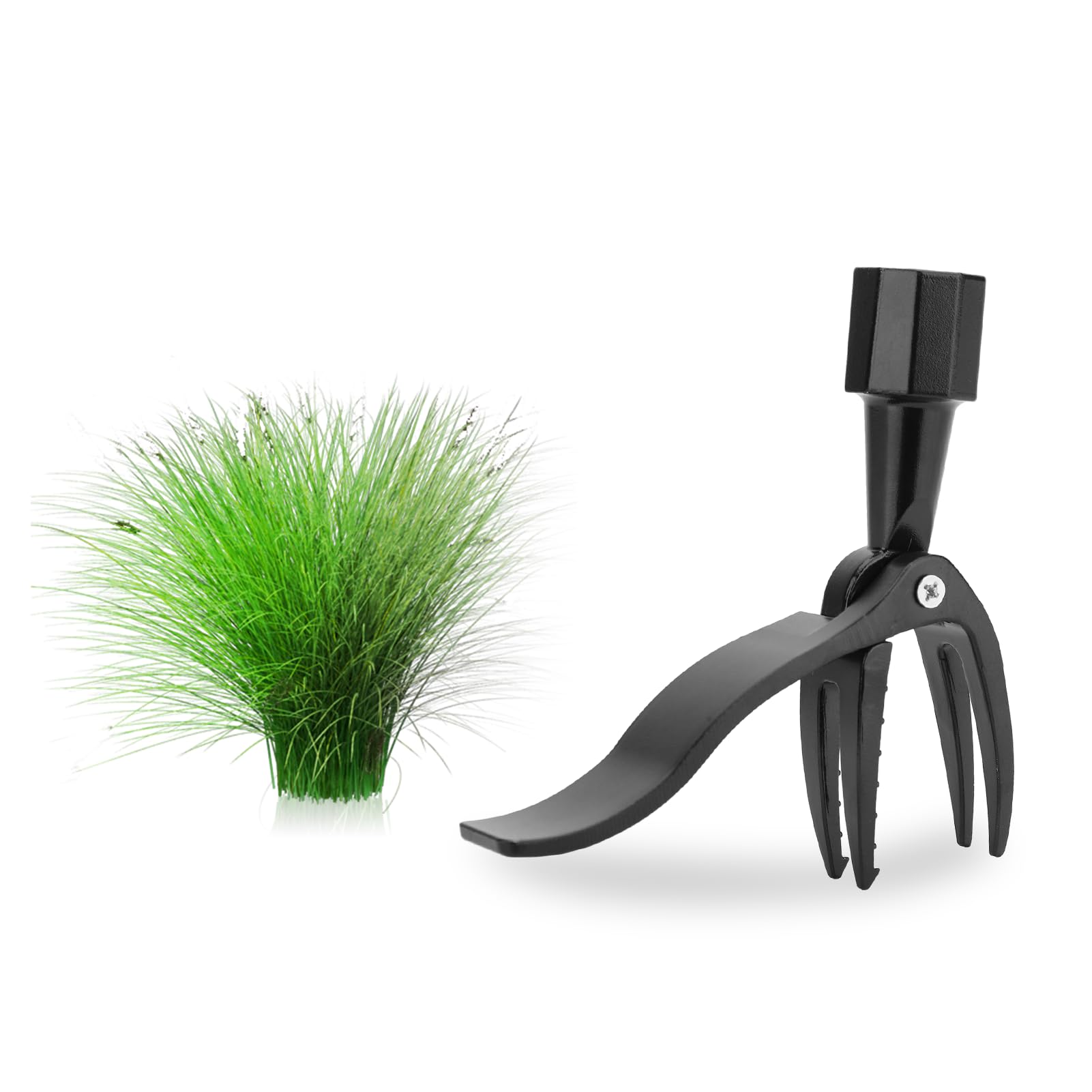 Stand Up Weed Puller Tool Weeding Head Replacement, Stainless Steel Stand Up Weed Picker Head Replacement, Manual Weed Remover Handheld Weed Picker Tool for Outdoor Garden Lawn