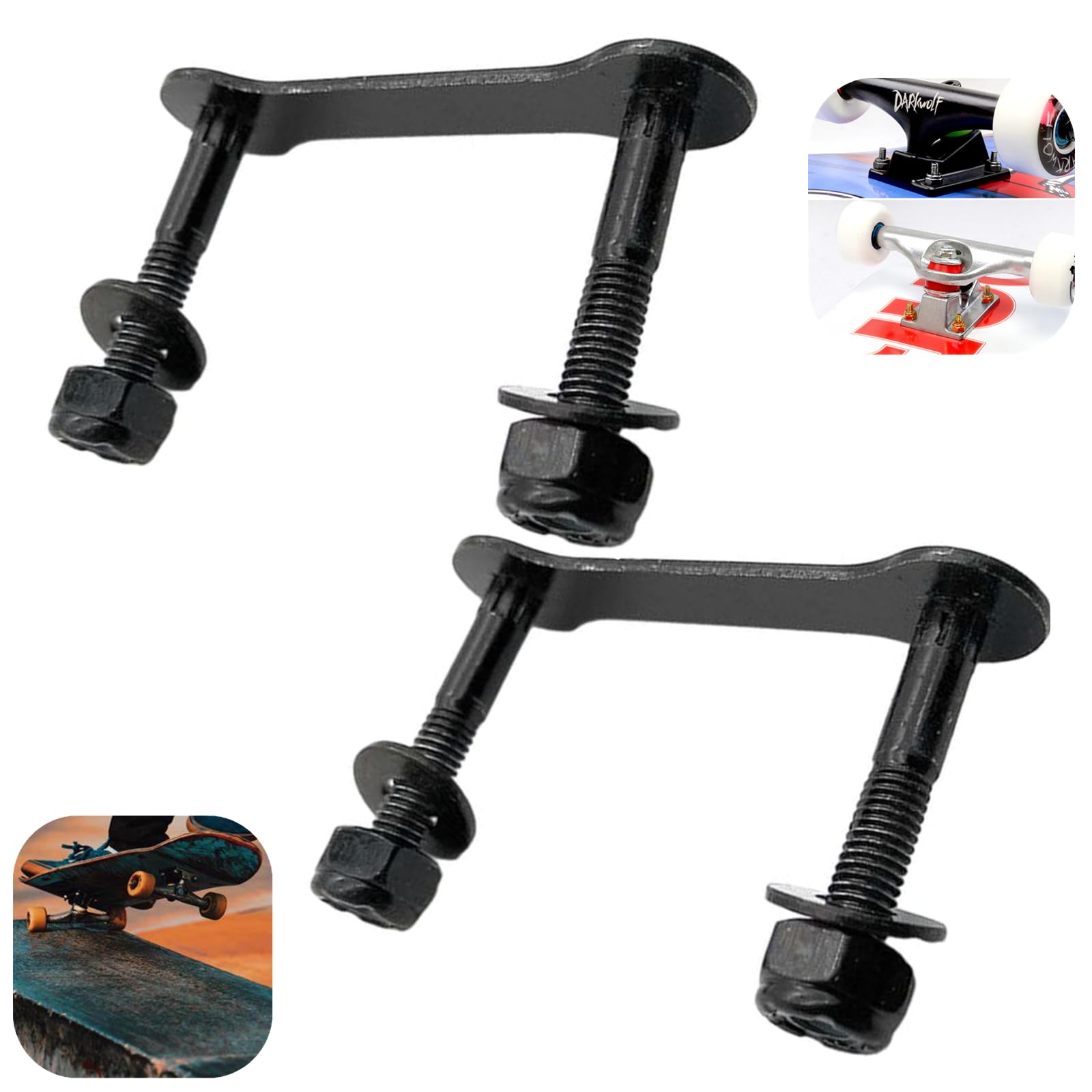 Bulloni Per Skateboard Shorty's 7/8 Phillips Neri - Hardware Per Montaggio Truck, Confezione