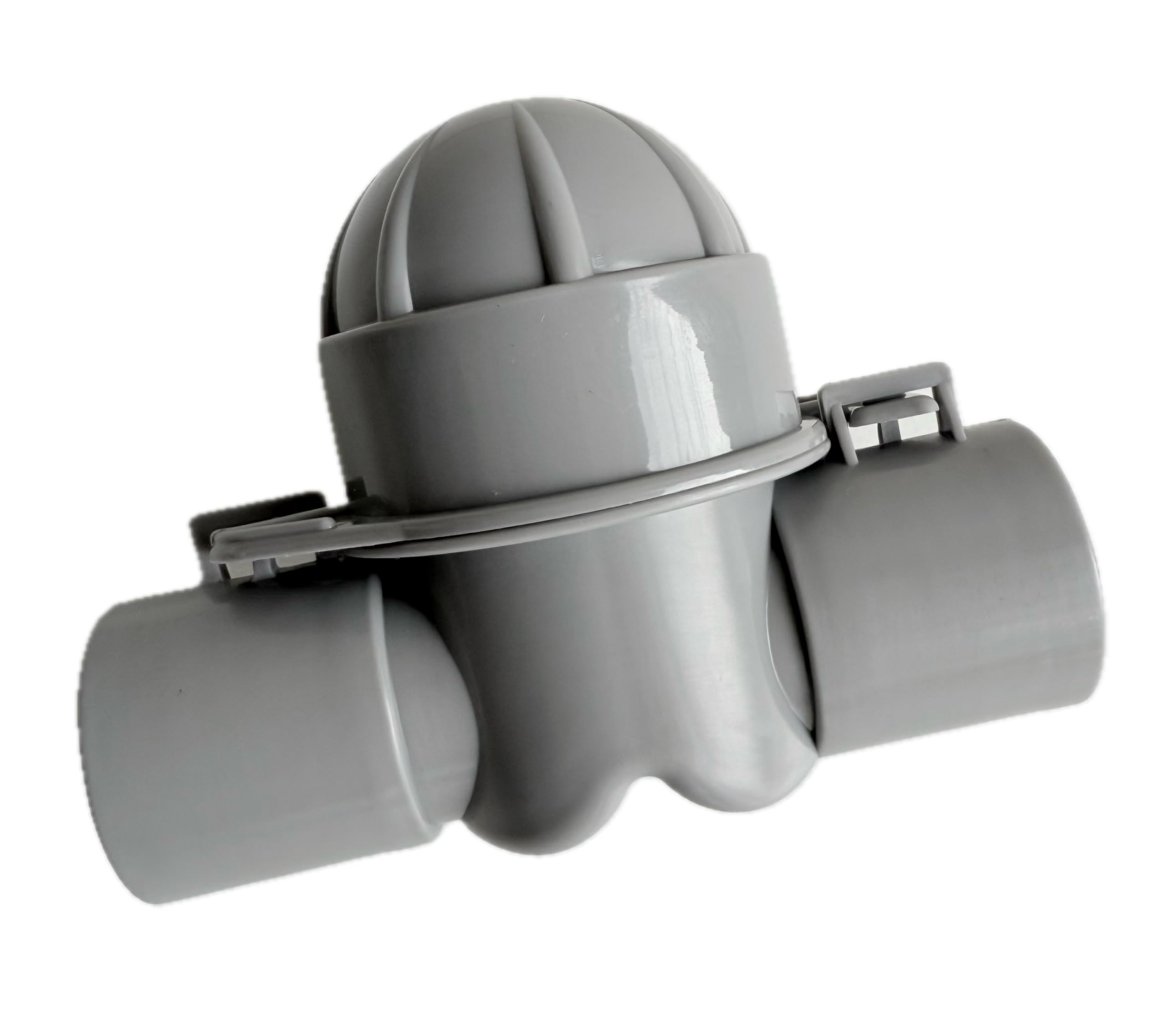 28mm Grey Smell Trap – Compatible with 81320 Rigid Waste Pipe – Removable Cap for Easy Cleaning – Caravan & Motorhome Waste Water Odour Trap – Push-Fit Connection