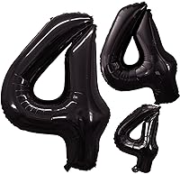 Vista 198 de GOER Globos con el número 80 para decoraciones de fiesta de cumpleaños número 80, globos de helio de aluminio jumbo de 42 pulgadas para 80 Oro rosa