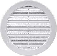 Vista 12 de Vent Systems Cubierta de ventilación blanca Soffit de 4 pulgadas (dimensiones de apertura), rejilla de ventilación redonda de plástico, pantalla