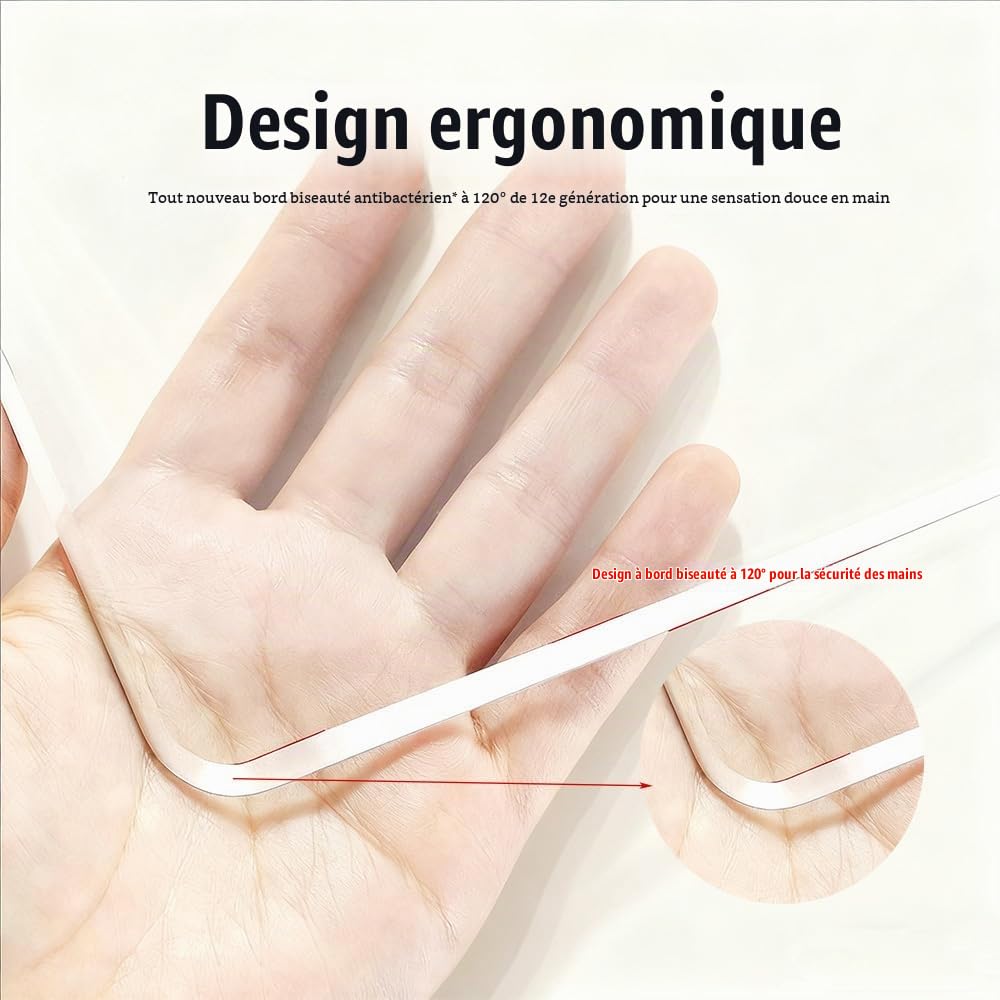 Nappe PVC Transparente，Nappe Transparente Épaisse，Épaisseur De 1,4 Mm, 90 x 180 Cm, Résistant Aux Taches, Protège-Table pour La Maison Et l'Extérieur, Facile à Nettoyer Et Durable