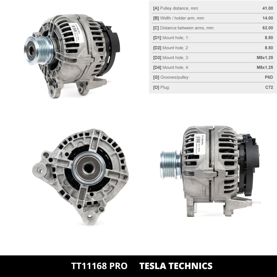 Alternatore Tesla Technics 90A - Compatibile Con Audi, Ford, Seat, Skoda, Volkswagen - Ricambio Auto - Foto 12