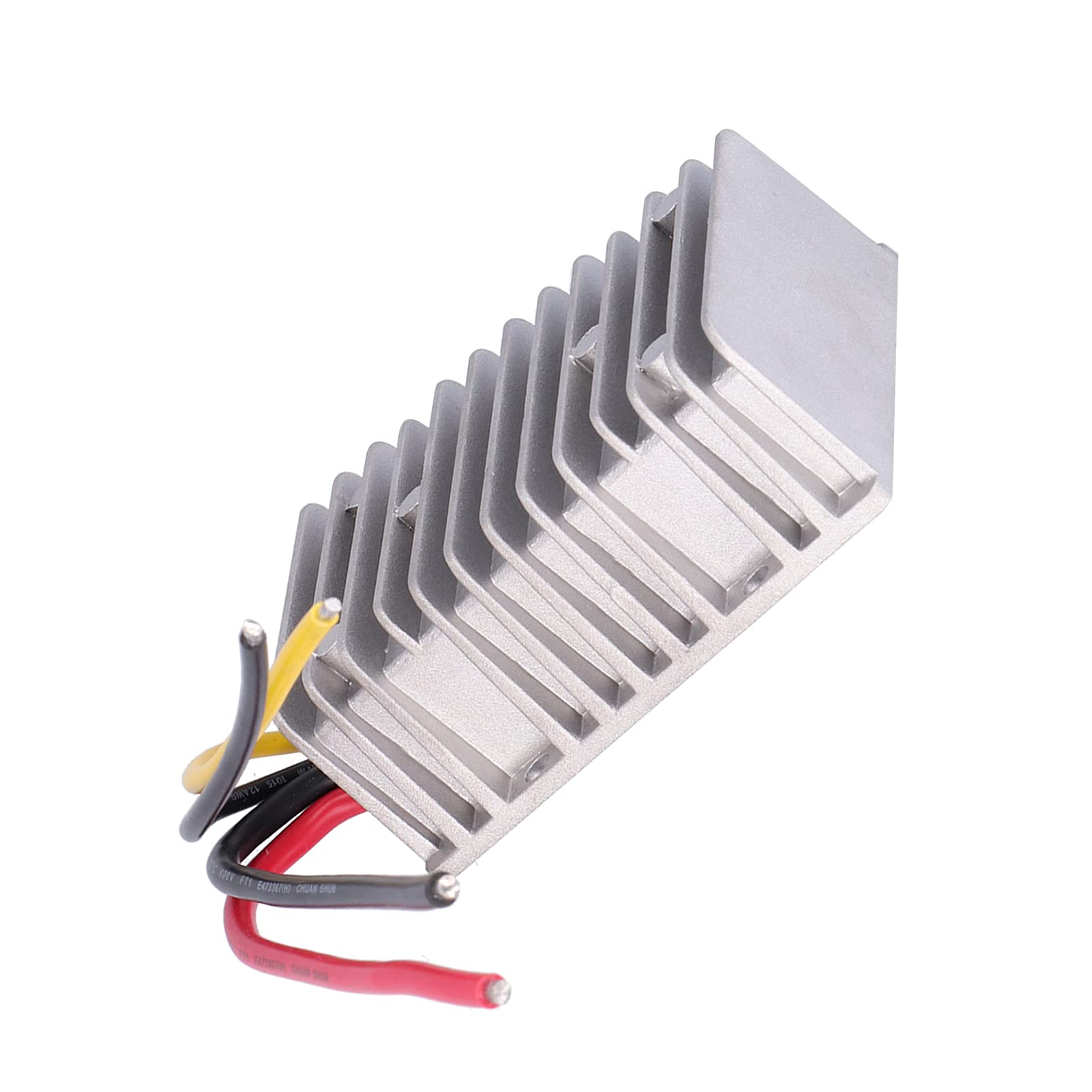 AMONIDA Convertidor de Voltaje CC de 12V a 24V 20A, Potente Transformador de Refuerzo para Electrónica de Coche, Proyectos de Bricolaje, Aleación de Aluminio