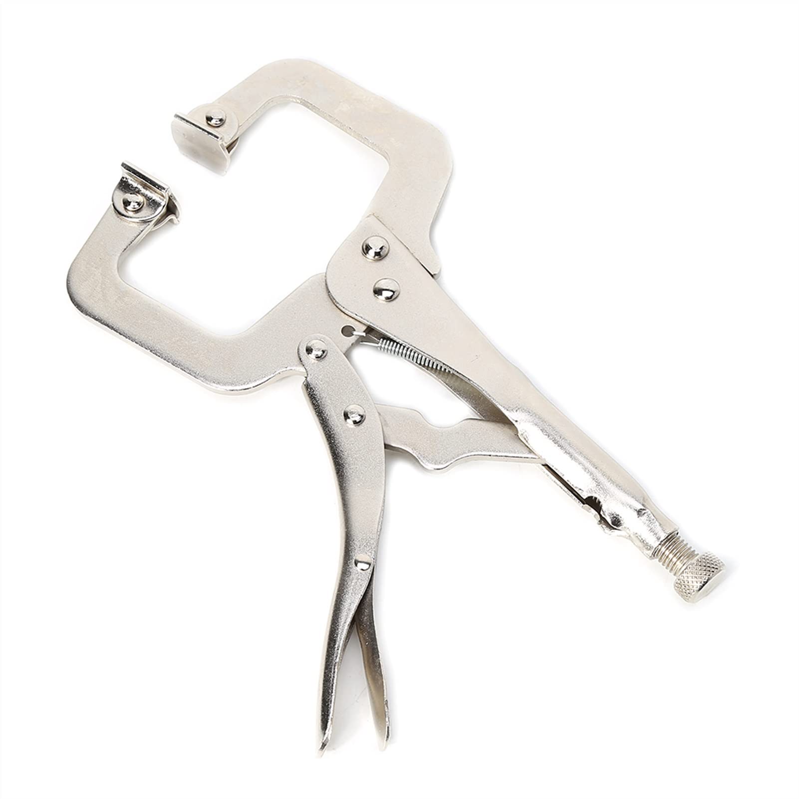 Supporto per saldatura 6 "C Morsetto Morsa Grip Saldatura Bloccaggio Pinze Rapide Rotondo Legno Locator Clip Supporto per elettrodi
