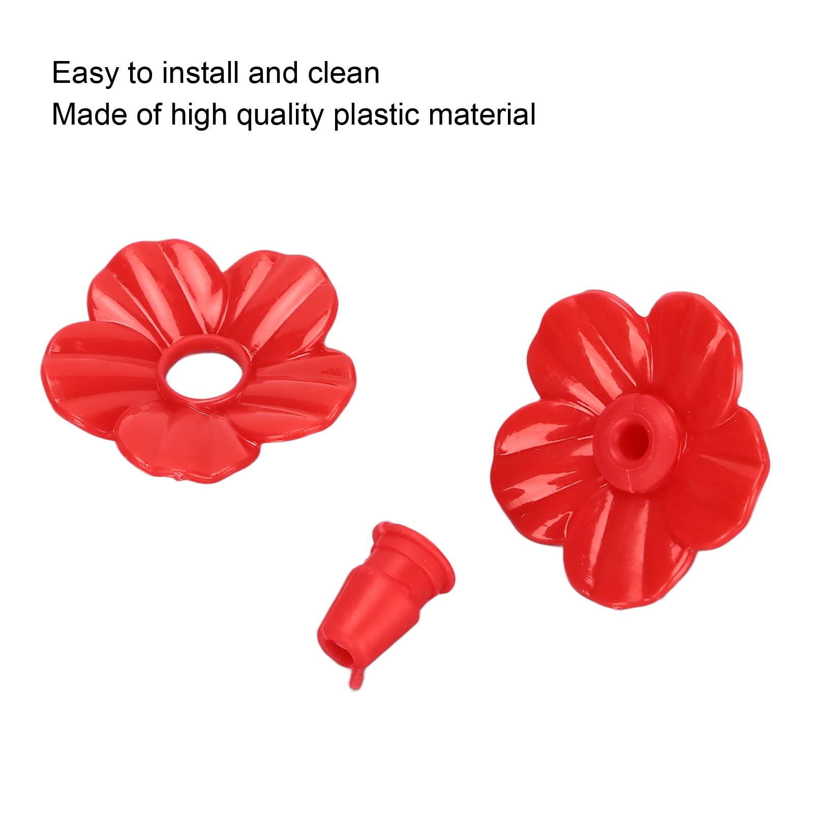 MAVIS LAVEN Hummingbird Feeder Replacement Flowers, 30 Sets, Attract Hummingbirds, Bird Feeder Accessory