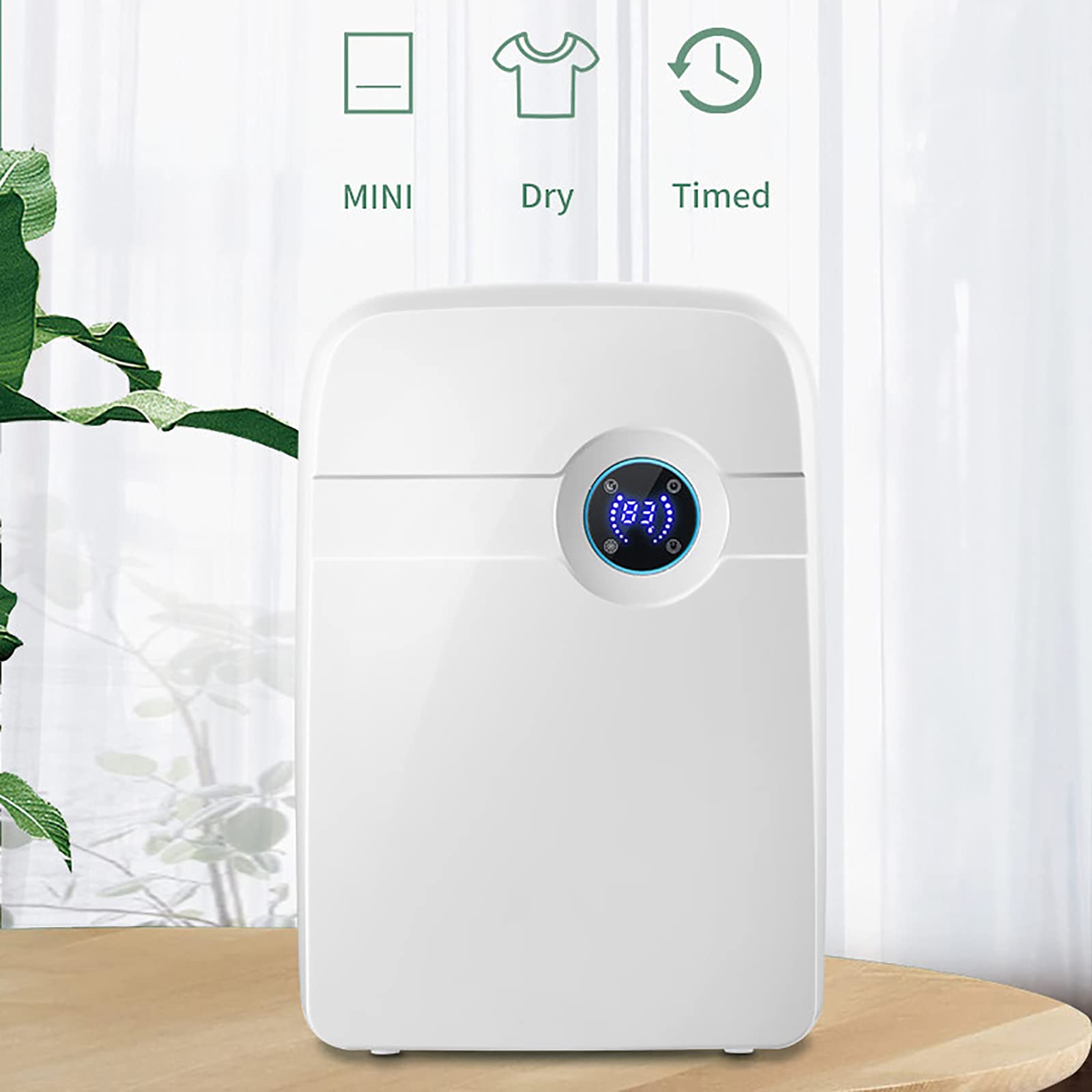 Deumidificatore elettrico 2500 ml, deumidificatore silenzioso con deumidificatore, sbrinamento, controllo del tempo e funzione sleep, deumidificatore con touch screen e telecomando, per cucine, bagni,