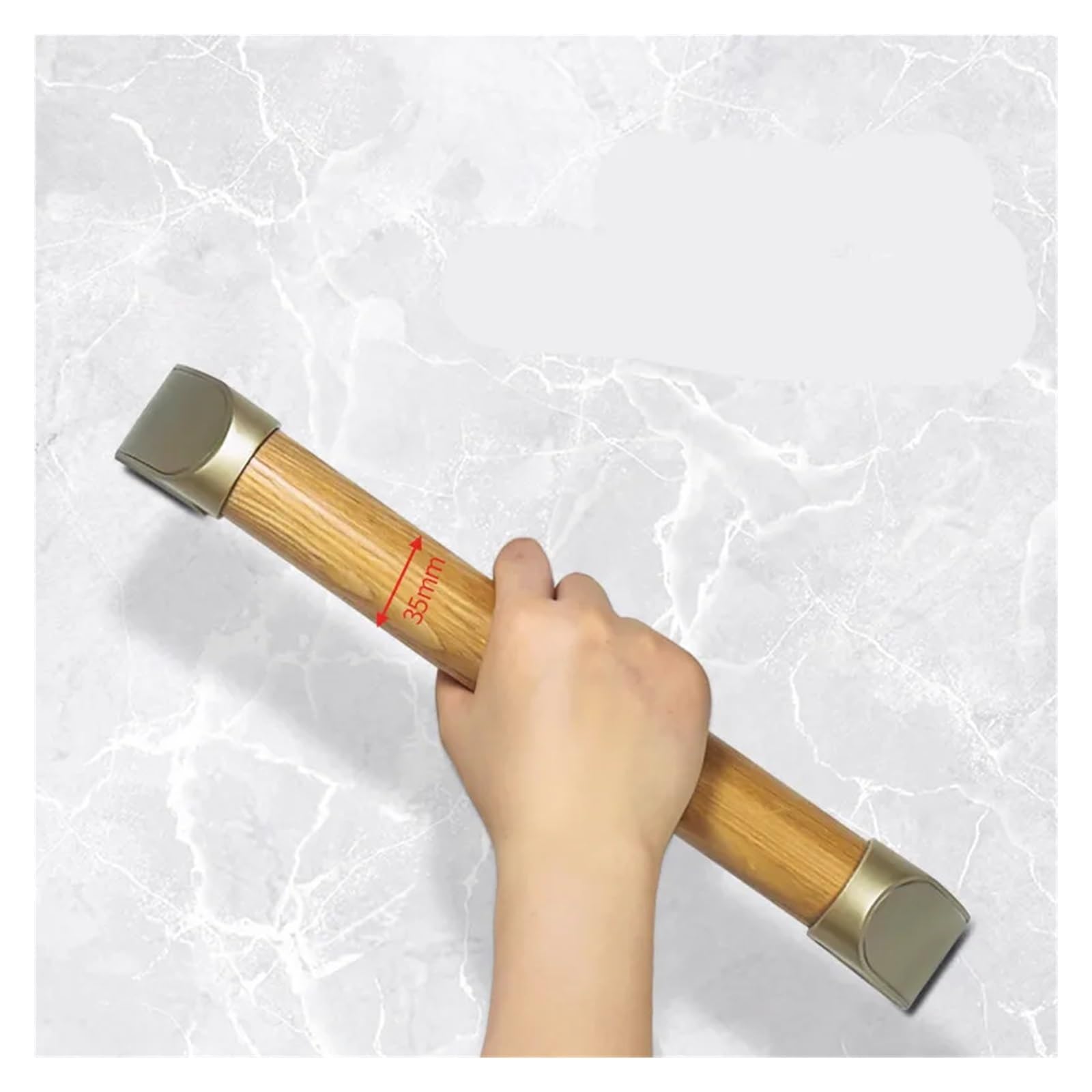 Asidero Ducha Barra de seguridad for bañera, barra madera maciza for baño, manija accesibilidad for, antideslizante for personas mayores para Cocina