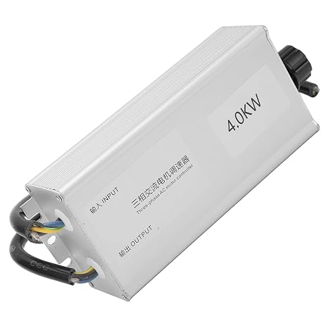 3 Phase AC Motor Controller, High Power Fan Stepless Speed Control Switch, 380V 4KW Motor Speed Controller with Aluminum Alloy Case for Three Phase Fans with Blade, Industrial