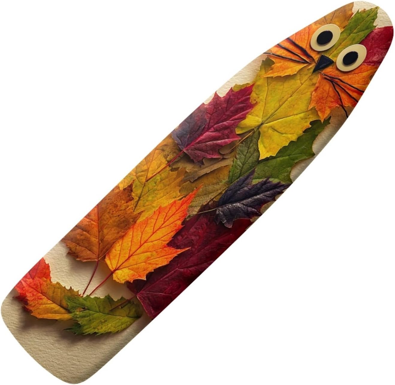 Padded Ironing Board Covers 18 X 49 Multicolor Leaves Ironing Board Pad and Cover Thick Replacement Drawstring Tightening & Lock, Easy Fit, Scorch & Stain Resistant, Non Slip