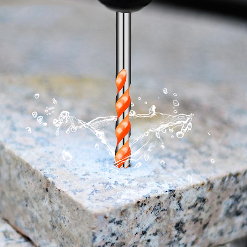 Triangolo filettato in Acciaio al tungsteno per pareti in Mattoni per calcestruzzo Punta per Trapano per Marmo per Uso Domestico Punta per Trapano Elettrico a Mano, 12 mm 2 Pezzi