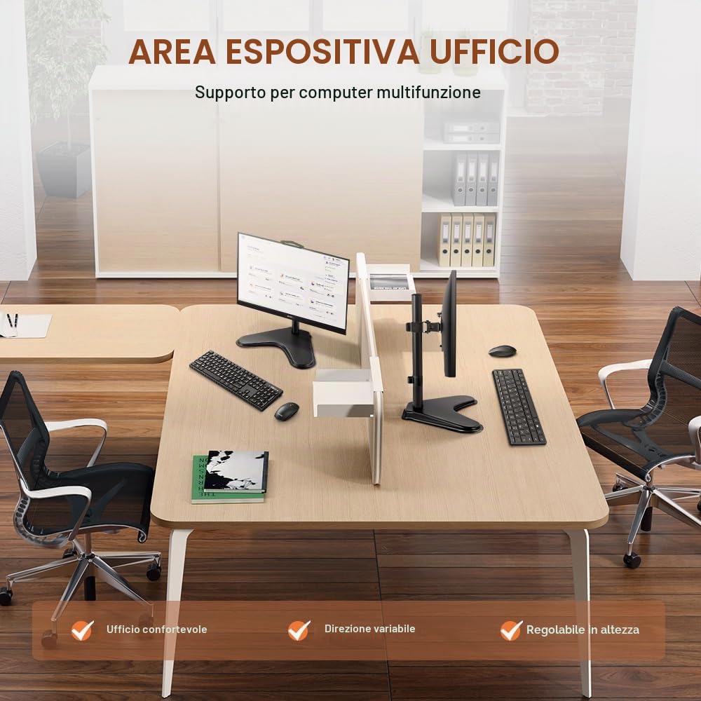 KKTONER Supporto universale per monitor Vesa 75 x 75 mm, 100 x 100 mm