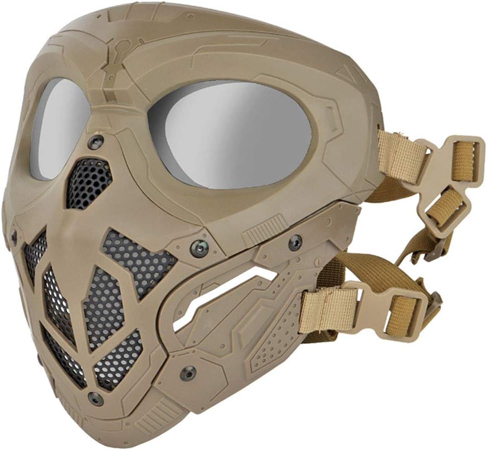 Outdoor Paintball Shooting Face Protection Gear Tactical Fast Helmet Mount Halloween Cosplay Mask