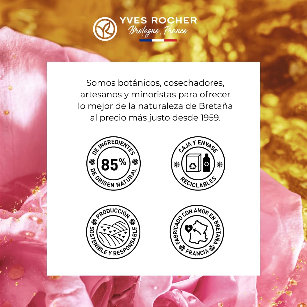 Yves Rocher RICHE CRÈME - Crema Facial de Noche Antiarrugas - Cuidado Nocturno Anti Edad para Mujeres - Con Aceite de 1000 Rosas para una Regeneración Celular Intensa - 50ml
