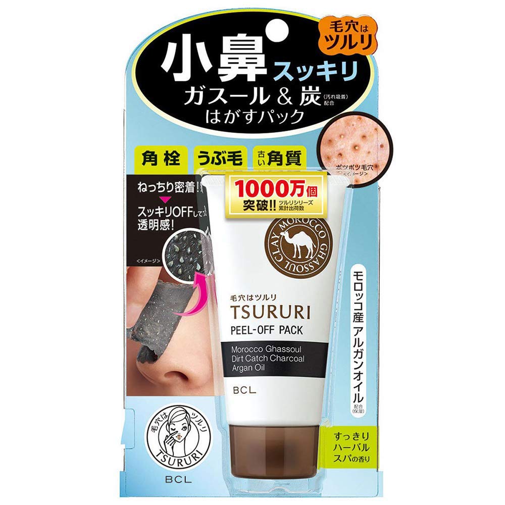 BCL Tsururi New Nose Peel Off Pack - 55g (Green Tea Set)