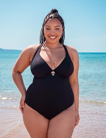 Jet Set Multiway Plunge Swimsuit Black
