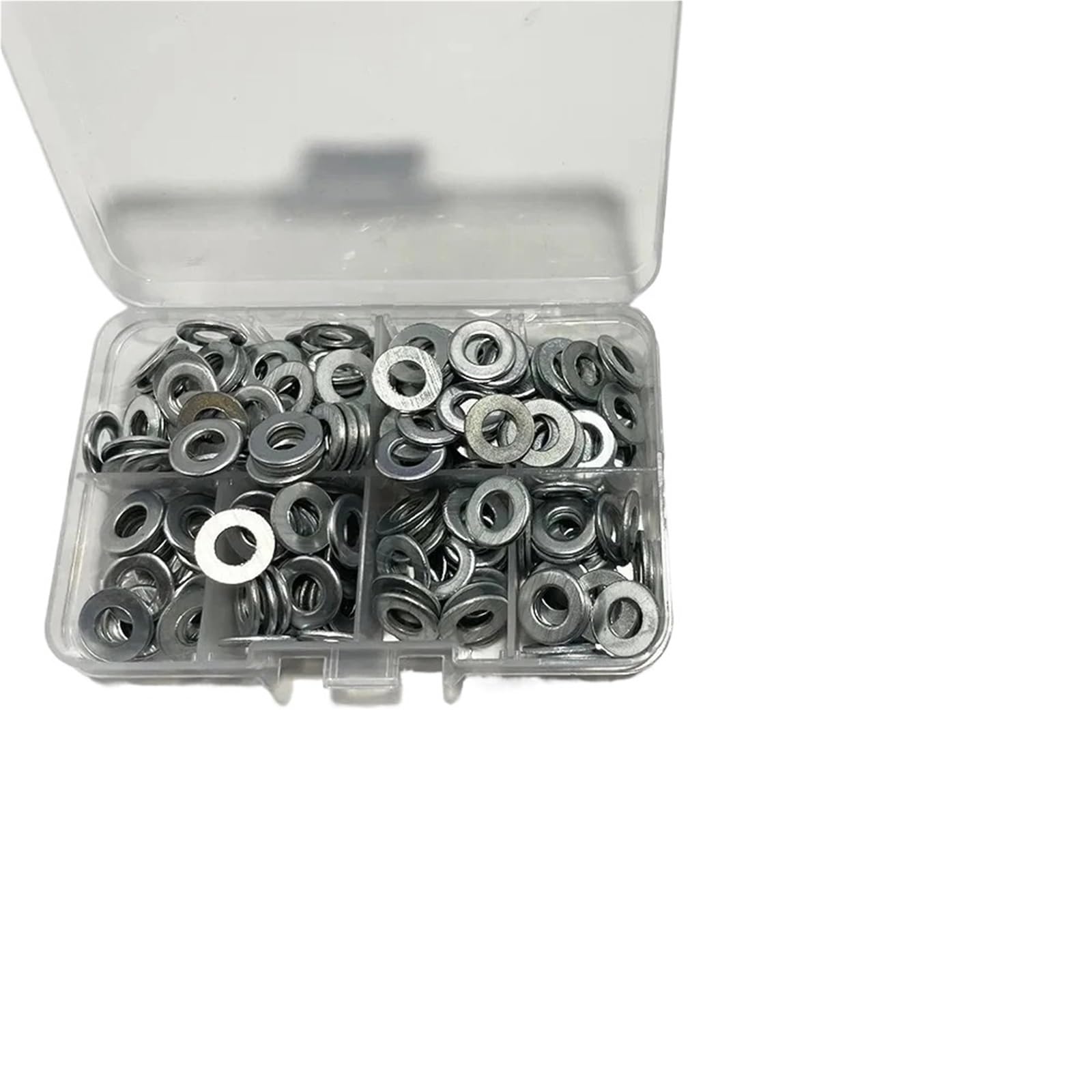 Arandela plana M8 de acero inoxidable 304, juego juntas y espaciadores metal liso for mantenimiento industrial Para tornillos, tuercas(150PCS)