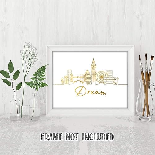 Vista 210 de París Skyline - Decoración de pared para sala de estar, arte de pared en blanco y negro, cuadros de pared de horizonte europeo para sala de estar