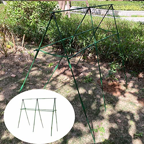 7Queen A-Frame Cucumber Trellises Tomato Plant Cage Green Zucchini Trellis With Vegetable Plant Supports Clips For Climbing Plant Cucumber, Flowers, Melon #TOP1