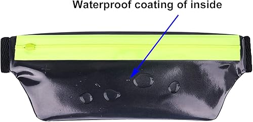 Miniatura 6 de Riñonera delgada para correr, cinturón ultraligero para correr, para ejercicio y correr, para mujeres y hombres, Negro, talla única