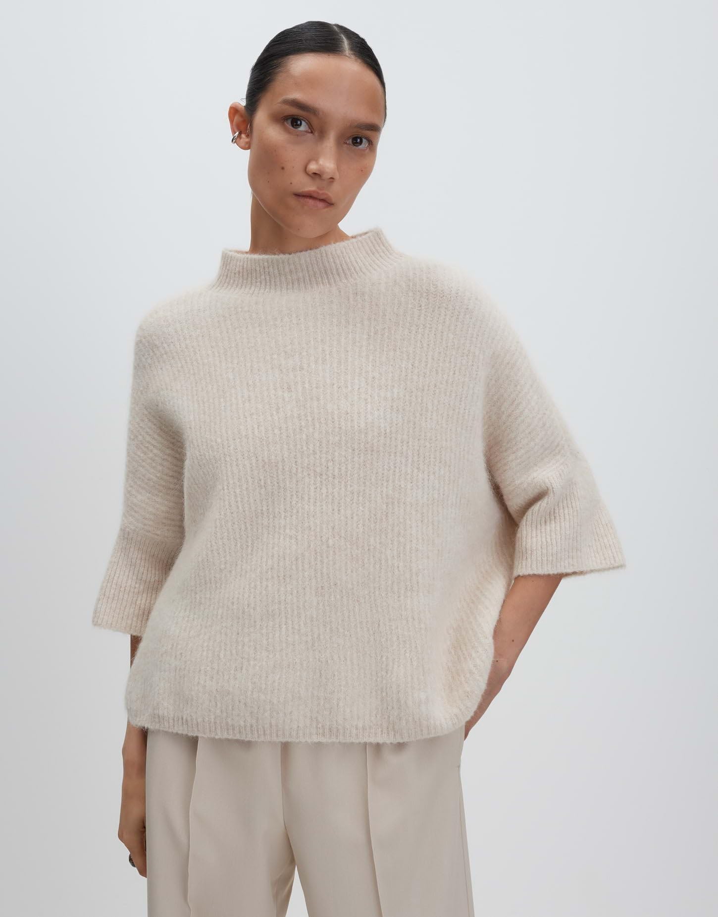 someday Damen Pullover | TALENE Loose Strickpullover aus Alpakamix
