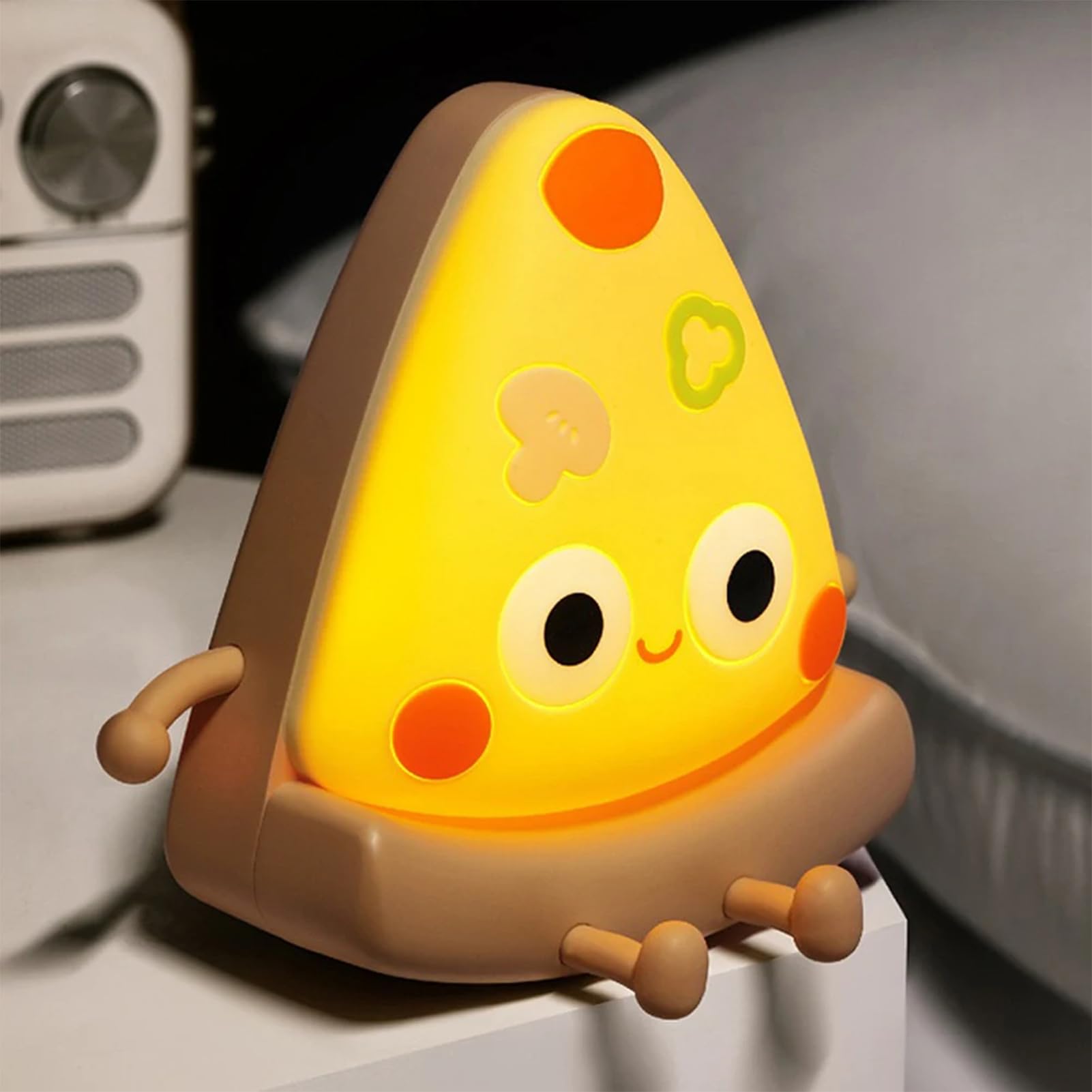 HOTUT Luce Notturna per Bambini in Silicone, Kawaii Nuvole Luce Notturna Bambini, USB Ricaricabile, Dimmerabile Controllo Touch Silicone Nuvole Lamp Portatile & Senza Fili, e Neonati