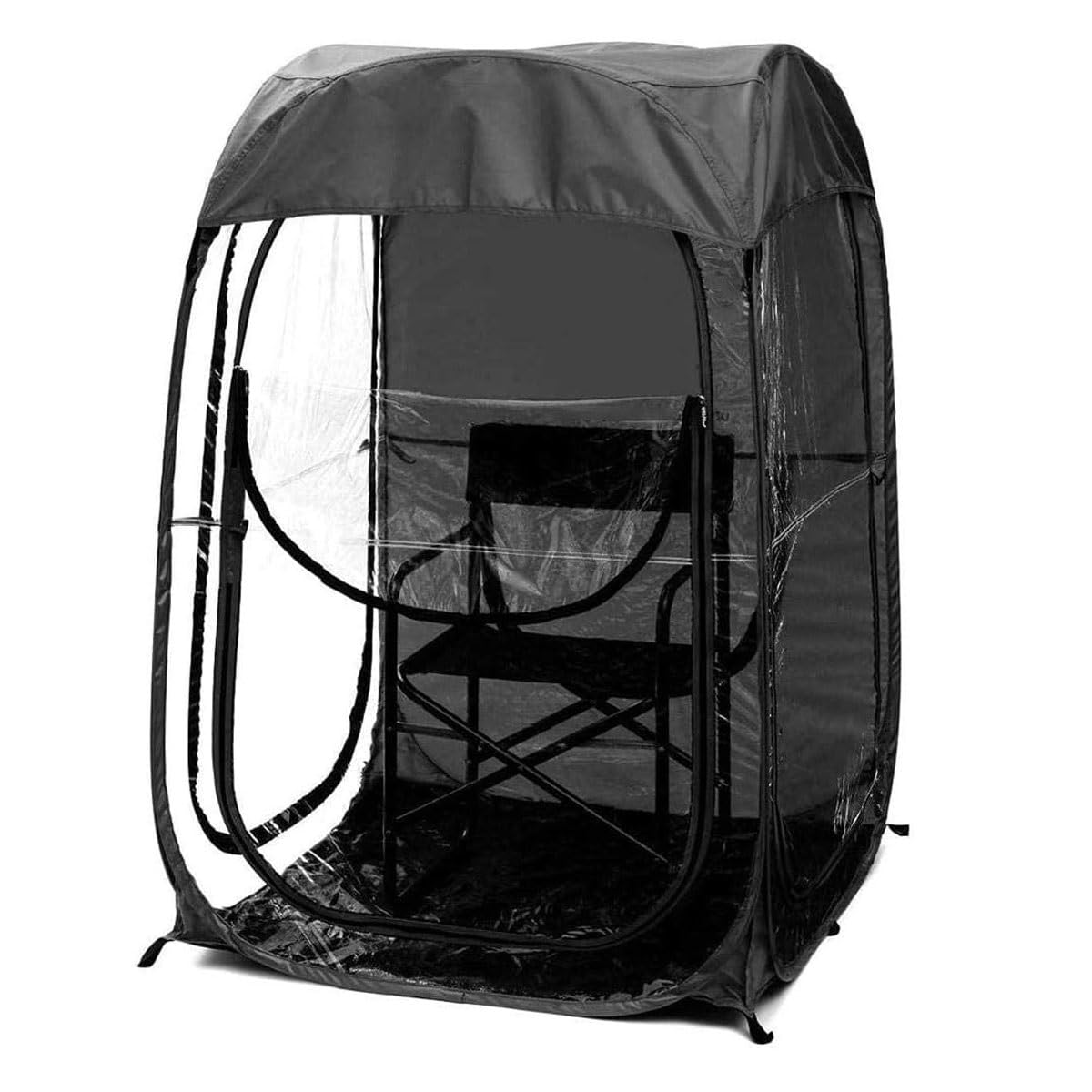 Tente Portable Une Personne Pop-up - Abri De Sport Et Météo - Bleu - Camping Extérieur