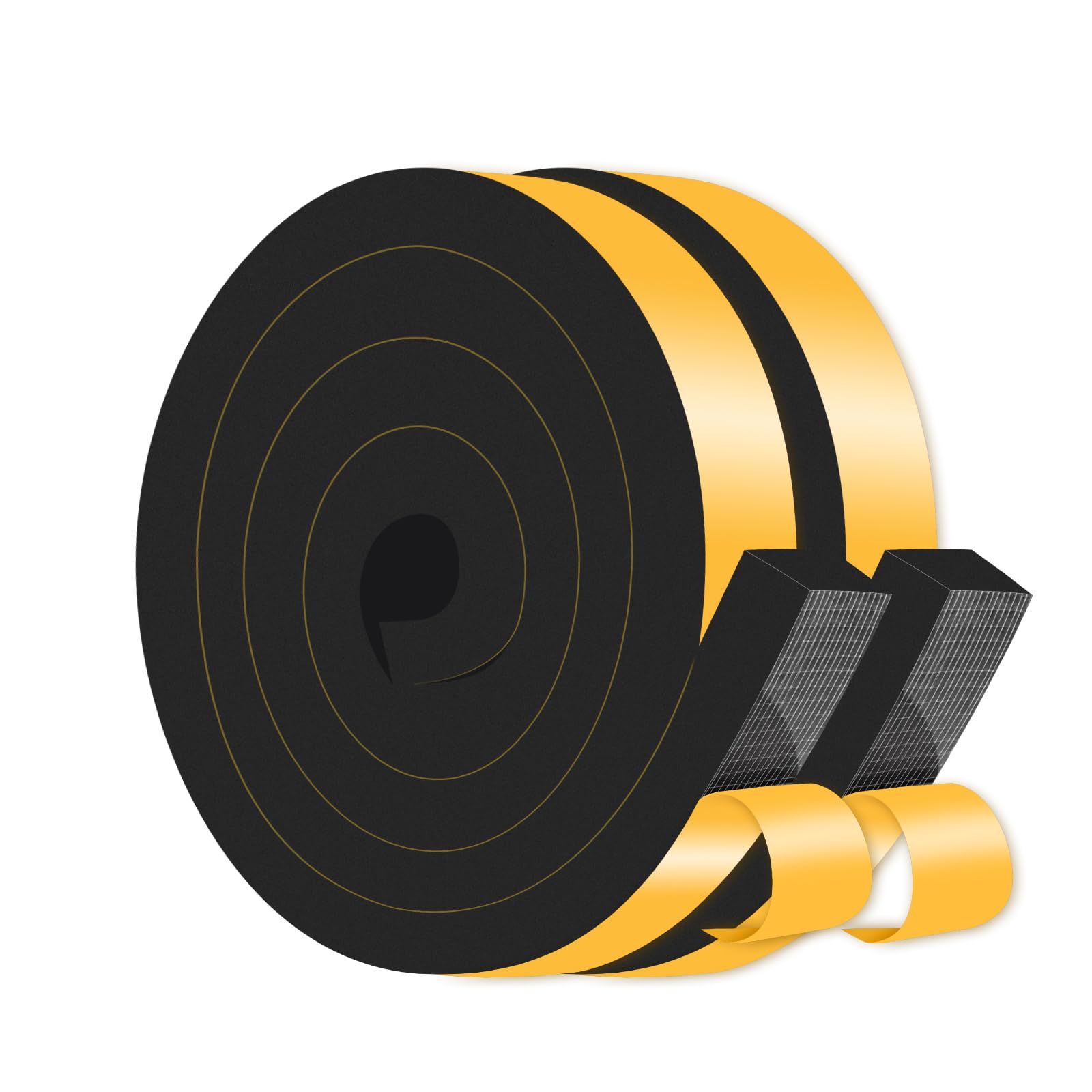 Weather Stripping Door Seal,Weather Stripping,Soundproof,Cold Insulation,High Density CR Foam Insulation Tape for Door, Front Door Frame, Windows,