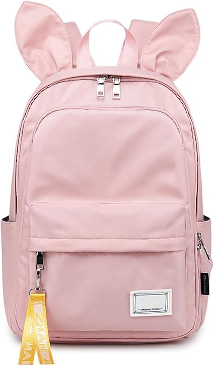 リュックサック バックパック ウサ耳 女の子 レディース 学生 耳付き 韓国 ファッション かわいい ウサギ 通学 バッグ 青 黒 ピンク 最大71 オフ