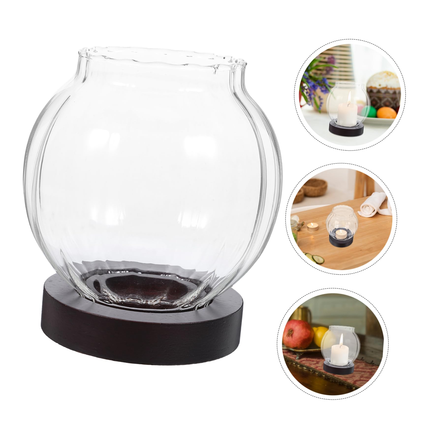 ULDIGI Candlestick Glass Candle Holder Tea Light Holder Modern Candles Holder Unique Candle Holders Decorative Candle Holder Windproof Candle Holders Candle Holder Decor Candle Stand