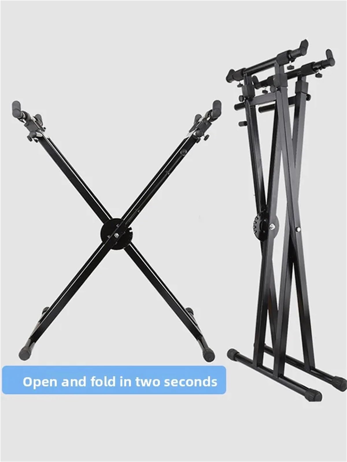 Soporte para teclado electrónico Soporte universal for teclado Guzheng de 6 teclas, piano electrónico 88 y soporte for sintetizador X-aped(Z-shaped)