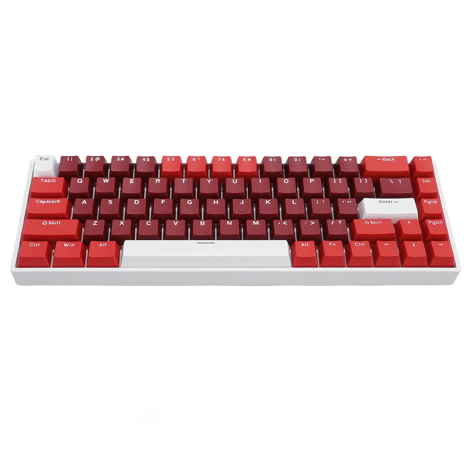 Gugxiom Tastiera Meccanica RGB Wireless a 68 Tasti Al 60%, BT / 2,4 GHz/Tipo C Tastiera da Gioco Bluetooth 5.0 a 3 modalità con Tasti Completi Sostituibili a Caldo, Batteria da 3000 MAh