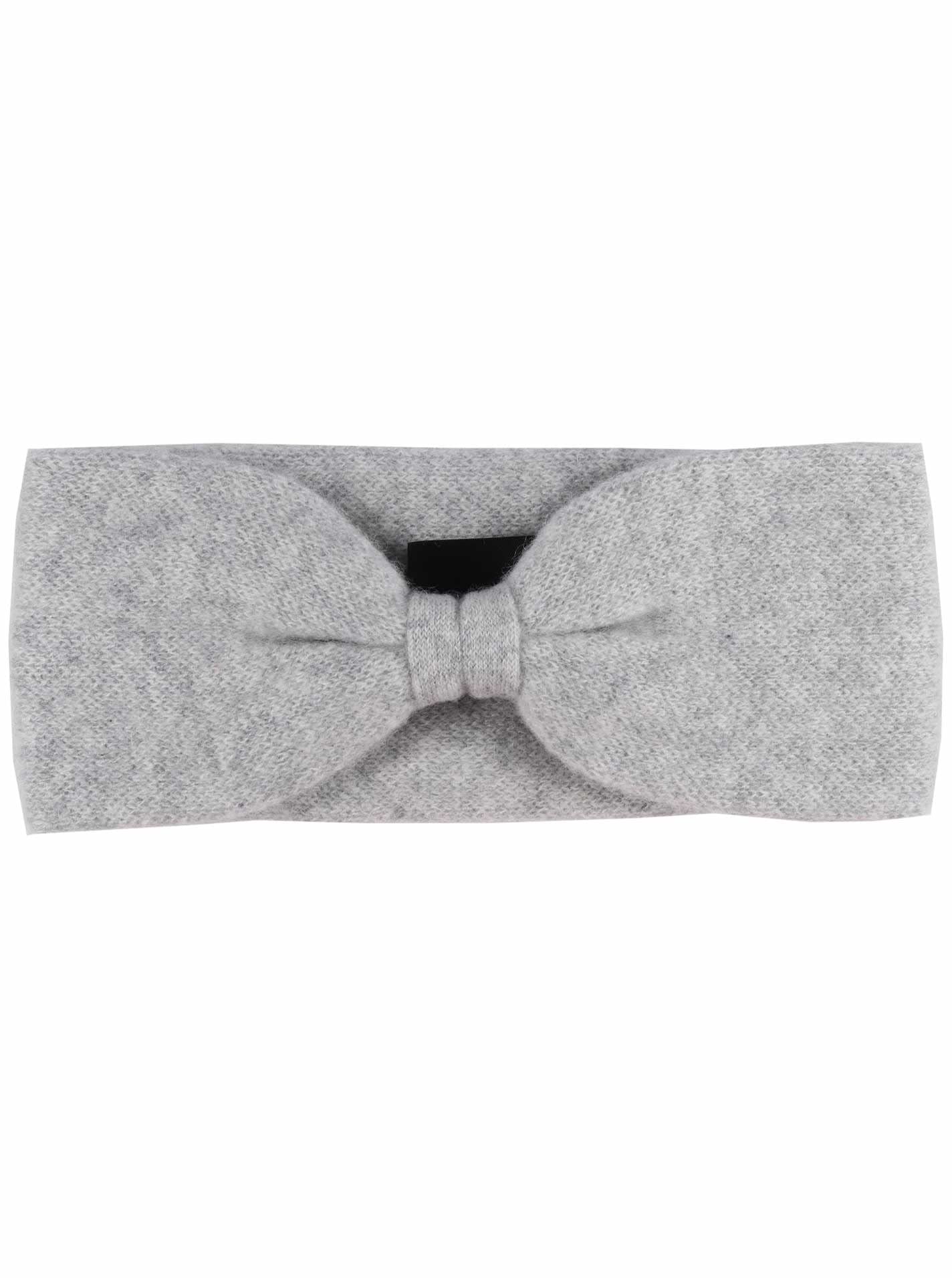 Zwillingsherz Stirnband aus 100% Kaschmir - Hochwertiges Kopfband im Uni Design für Damen Frauen Mädchen - Wolle - Haarband – warm und weich perfekt für Frühjahr Herbst Winter - hgr