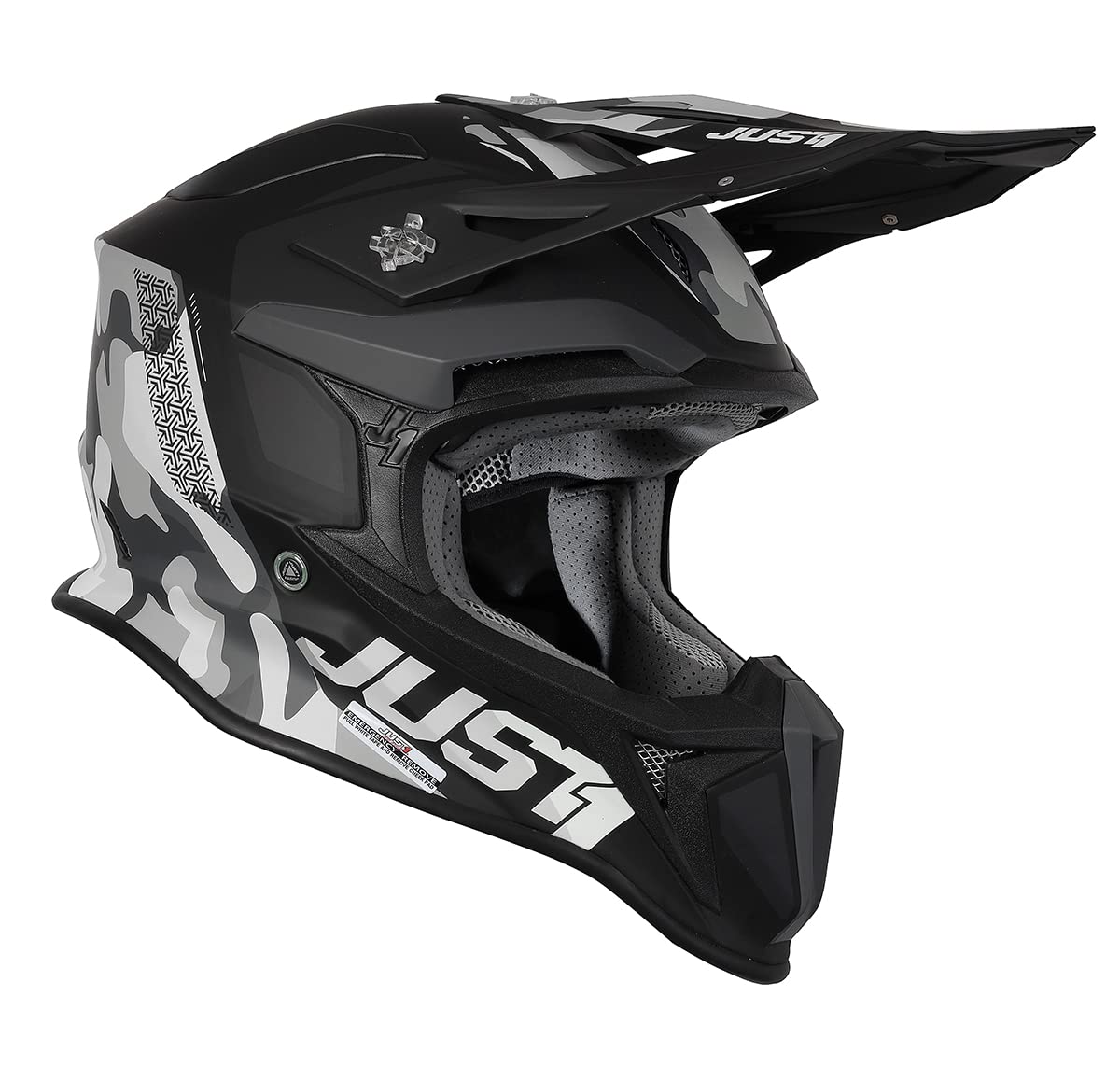 JUST 1 J18 MIPS Pulsar Grey Camo Black