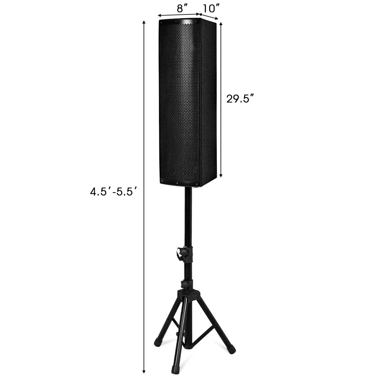 Costzon 3Way Powered PA Speaker, 2000W Active Portable DJ Speaker with