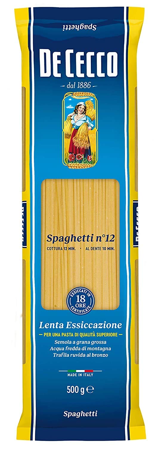 De Cecco Paquete de pasta 12x (4X Spaghetti N ° 12, 4X Spaghettini N ° 11, 4X Linguine N ° 7)