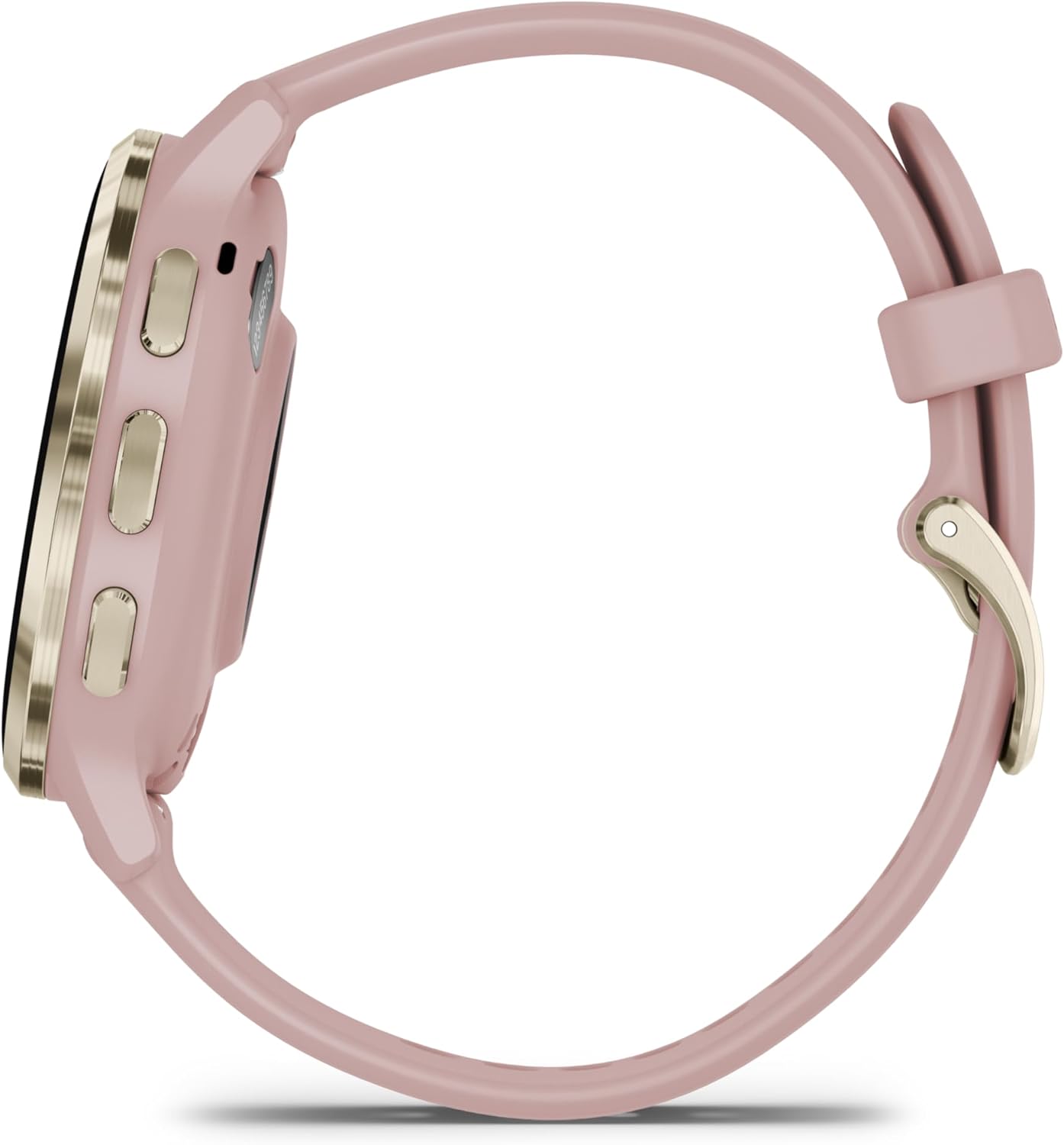 Garmin Venu 3S Advanced Fitness and Health Tracker Smart Watch Soft Gold Stainless Steel Bezel with Dust Rose Case and 41MM Silicone Band 1.2 Inch AMOLED Touch Screen Display Bundle