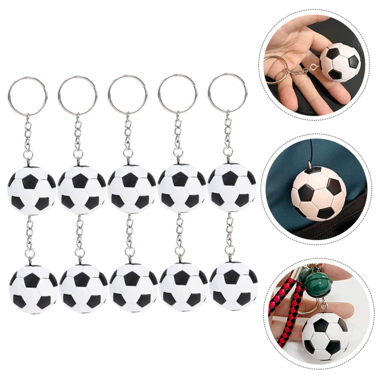 BESTonZON Llavero De Fútbol ​​Fiesta De Fútbol ​​Mini Llaveros Deportivos De Fútbol A Granel Llavero De Fútbol Temático Pero Cumpleaños Para Para Llavero De Fútbol