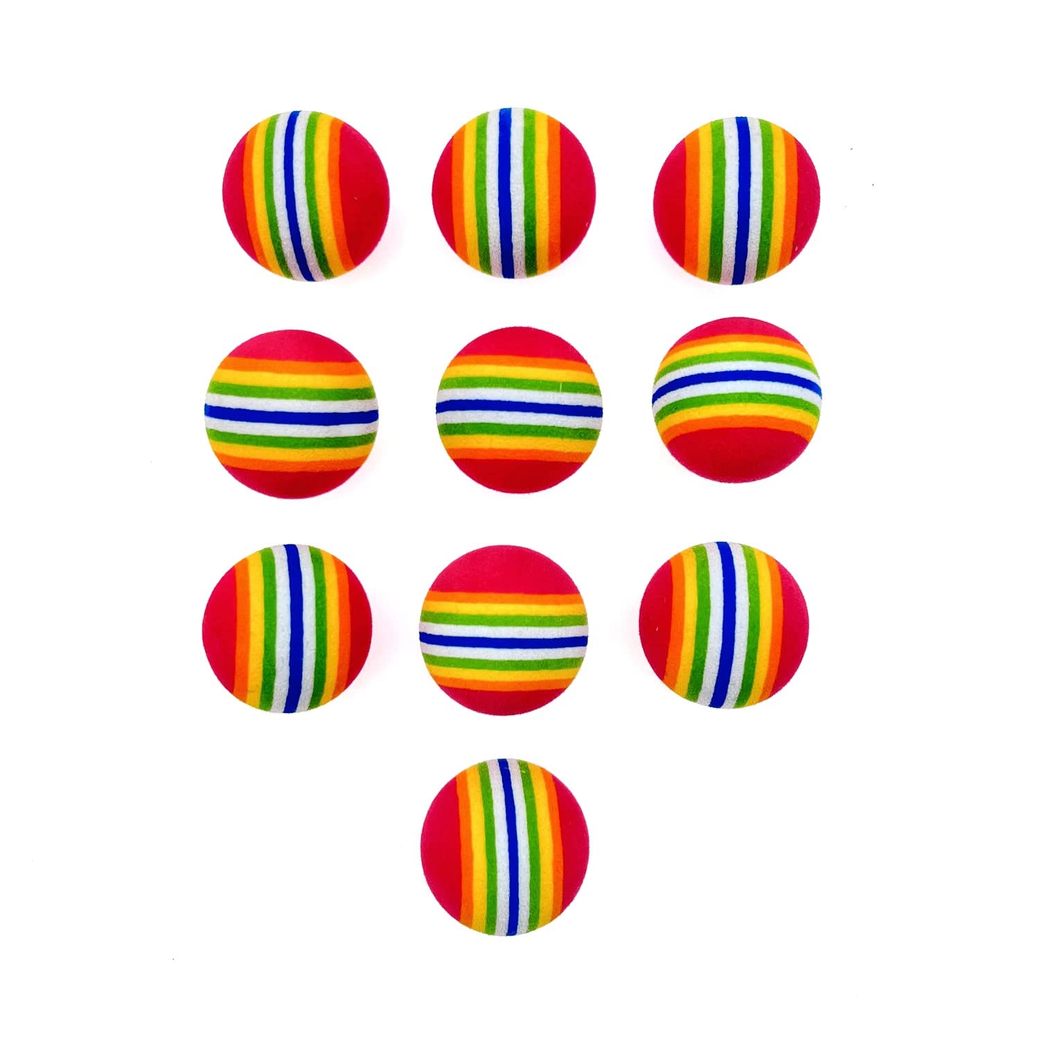 JZK 10x Pelotas esponja pequeñas 35mm pelotas juguete para gatos cachorros, pelotas esponja suave para gatos interior, pelotas entrenamiento para gatitos, pelotas espuma pequeñas para gatos