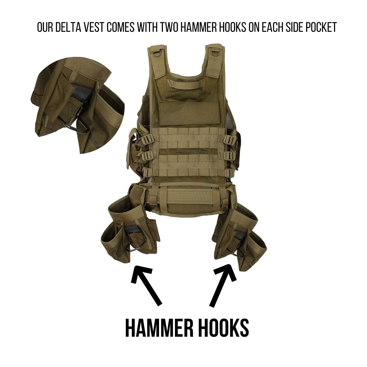 Buy Spec Ops Tool Gear SF18 DELTA Tactical Vest Tool Belt with Medium